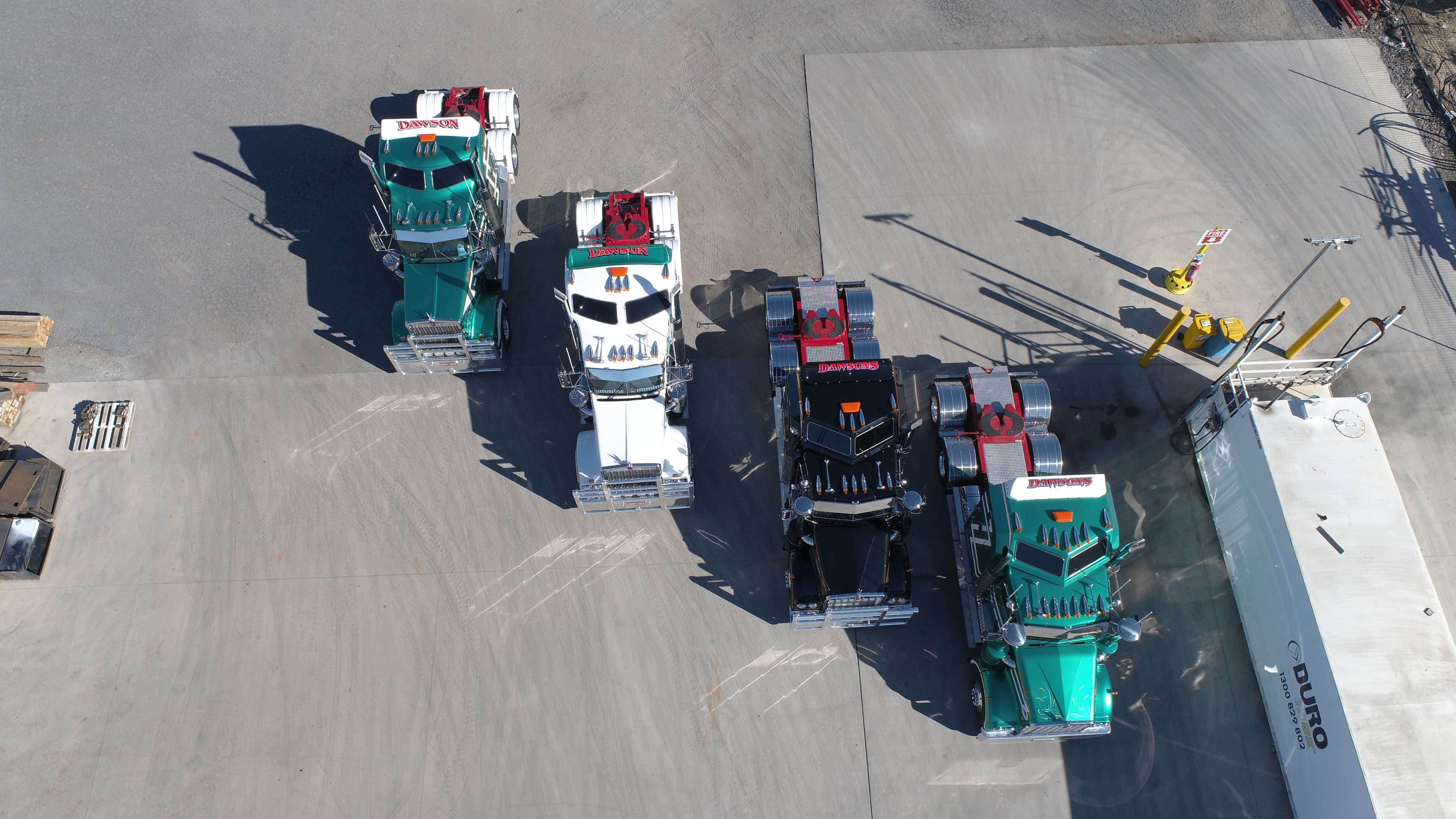 Dawson's Haulage truck photographed by BrandJam