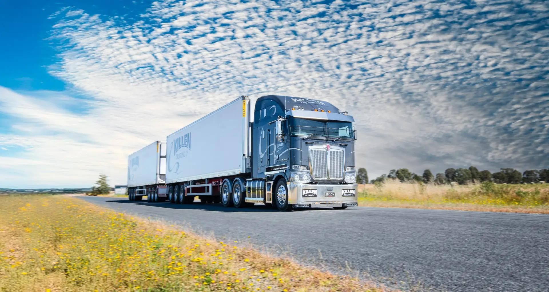 Killen Trucking Co. fleet of diverse transport vehicles